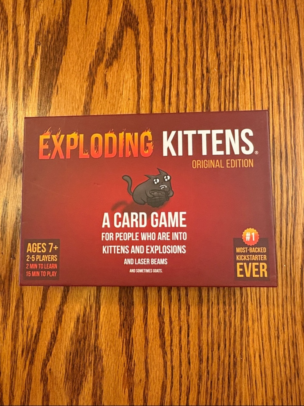 New Exploding Kittens Original Edition Family Card Game  Ages 7+  2-5 Players